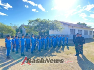 Hadapi Lomba Semarak HUT RI, Satgas Yonif 741/GN Turun Latihkan PBB di SDK Sesekoe