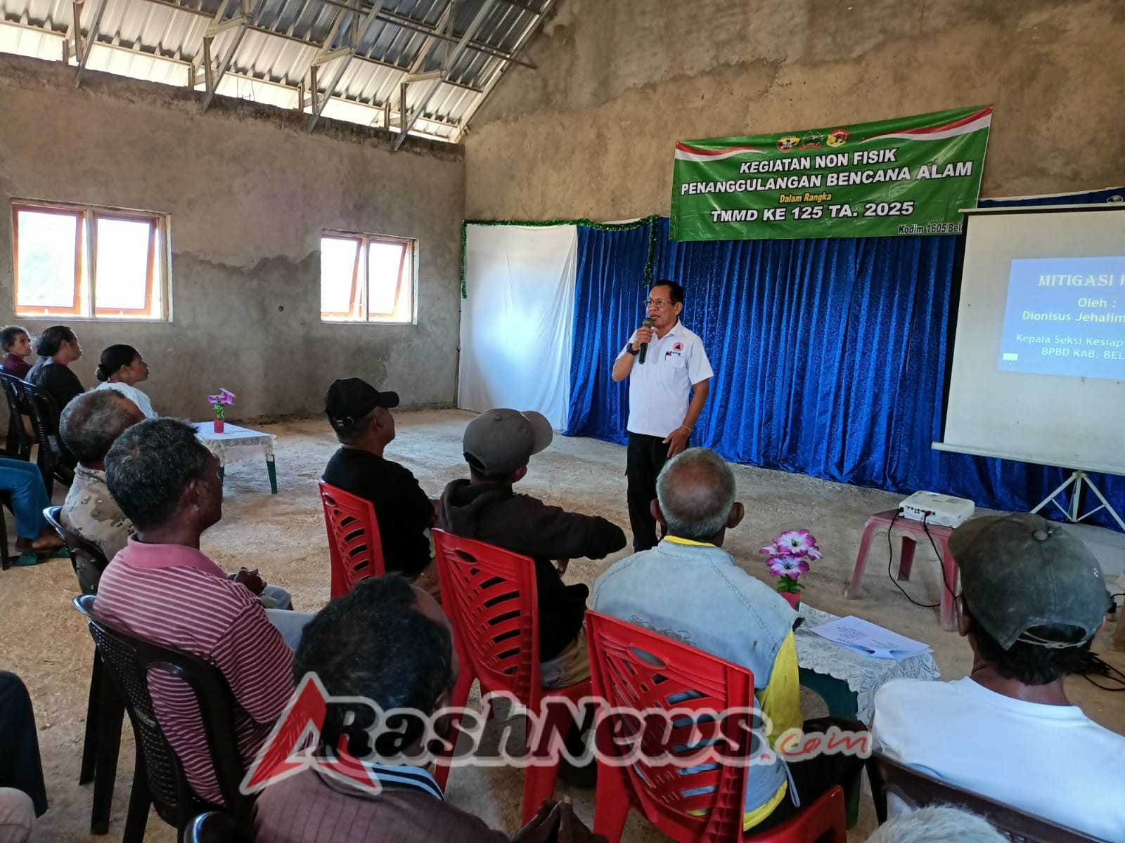 Masyarakat Naekasa Terima Penyuluhan Mitigasi Bencana Alam Pada Giat Non Fisik TMMD 125 Kodim Belu