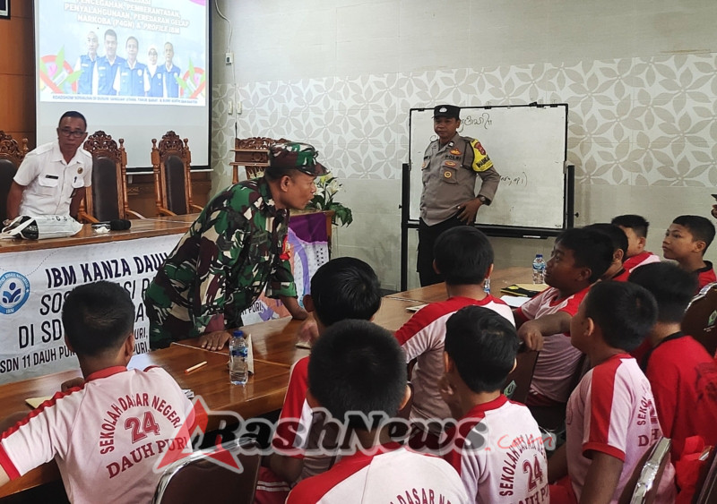 Babinsa bersama IBM KANZA dan BNN Kota Denpasar Berikan Edukasi tentang Bahaya Narkoba