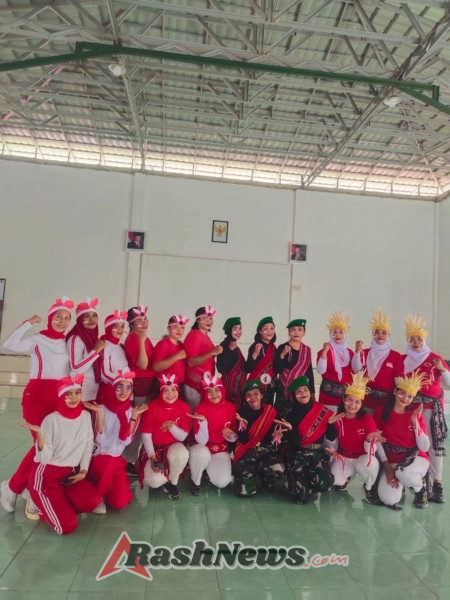 Persit Kodim 1622/Alor Semarakkan HUT RI ke-80 dengan Kreativitas dan Tawa di Lomba Joget