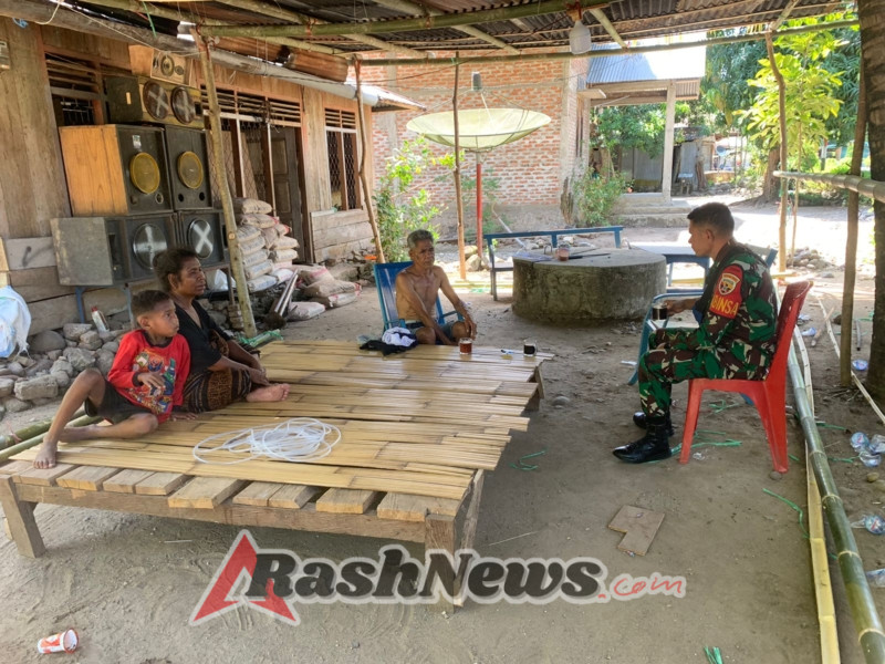 Ciptakan Rasa Aman, Babinsa Koramil 1602-03 Monitoring Wilayah Binaan