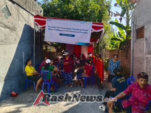Wujud Kepedulian, Babinsa Dampingi Pemeriksaan Kesehatan Warga Terdampak Genset