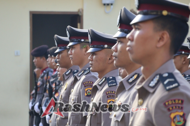 Semangat Hari Juang Polri, Polres Bandara Ngurah Rai Gelar Upacara Penuh Khidmat