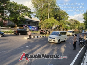 Polres Bandara Ngurah Rai Gencarkan PH Pagi, Cegah Kemacetan dan Gangguan Kamtibmas