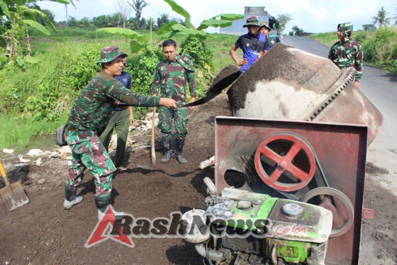 TNI Bersama Rakyat, Pembangunan Jalan Usaha Tani Desa Batuan Capai Hasil Signifikan