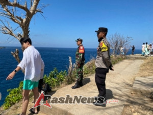Babinsa Dan Bhabinkamtibmas Bunga Mekar Patroli  Wisata Angel Bilabong