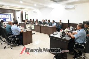 Danrem 161/WS Dampingi Irlogitjen TNI, Taklimat akhir Audit ketaatan dan audit kinerja Itjen TNI Periode III TA 2025.