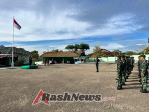 Kodim 1621/TTS Gelar Upacara Bendera Teguhkan Semangat Nasionalisme dan Disiplin Prajurit
