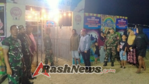 Sinergi TNI-Polri Jaga Ketertiban Pasar Malam Dompu