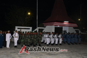 Danrem 161/Wira Sakti Ikuti Apel Kehormatan dan Renungan Suci HUT ke-80 RI di TMP Dharma Loka Kupang