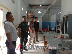 Kodim 1614 Dompu Awasi Langsung Pendistribusian Gizi Anak