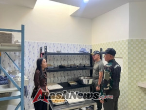 Dandim 1601/Sumba Timur Kawal Proses Pengolahan Makanan di Dapur SPPG Manuabara