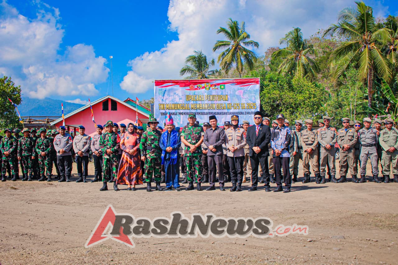 TMMD ke-125 di Sumbawa Ditutup, Danrem 162/WB Ajak Warga Jaga Kemanunggalan TNI-Rakyat