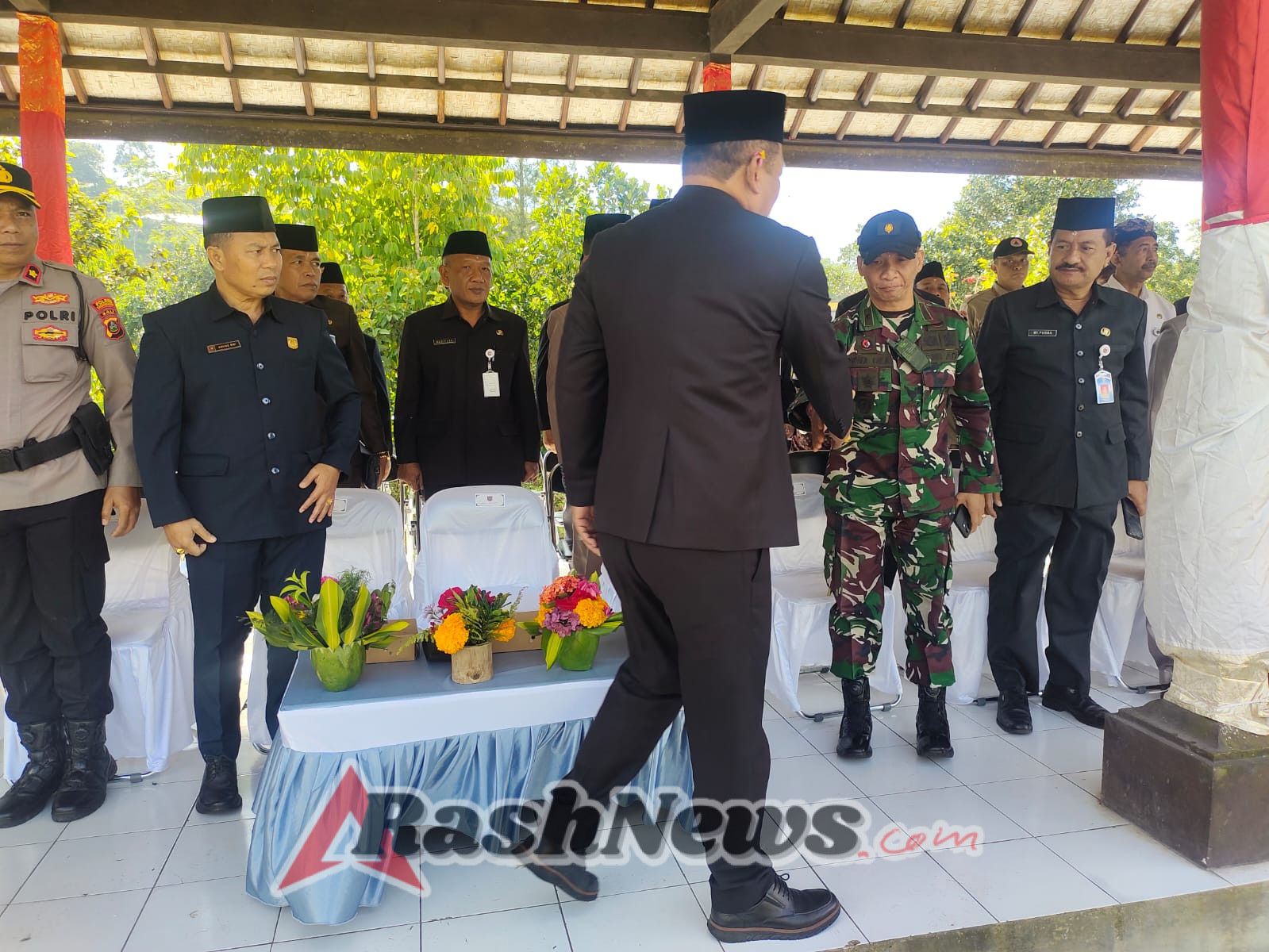 Jelang HUT kemerdekaan RI ke-80, Kasdim 1623/Karangasem lepas peserta napak tilas rute gerilya pahlawan nasional I Gusti Ngurah Rai.