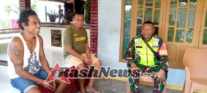 Komsos dan Pamwil Babinsa di Ende Disambut Antusias Warga Wolosoko