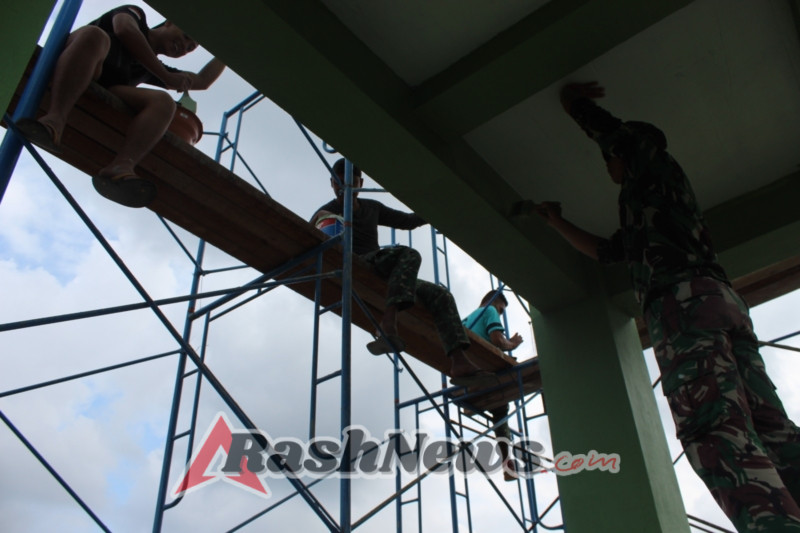 Gotong Royong TNI dan Rakyat, Tower Reservoir TMMD Hadirkan Solusi Air Bersih di Desa Batuan