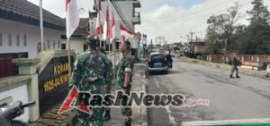 Kodim 1626/Bangli Pasang Bendera Merah Putih Dan Umbul -Umbul Sambut HUT RI Ke-80