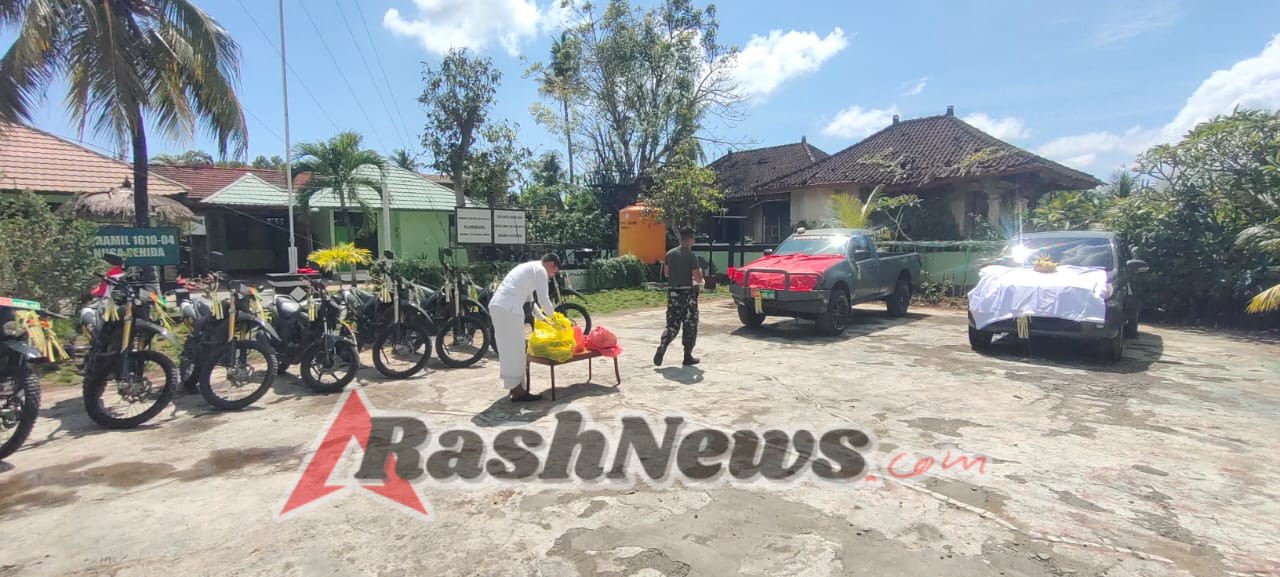 Rayakan Tumpek Landep, Ini Harapan Wadanramil Nusa Penida