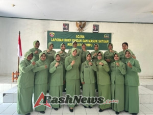 Kodim 1614/Dompu Laksanakan Corps Raport, Jaga Tradisi dan Kebersamaan