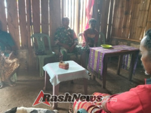 Panas Memuncak Disertai Angin, Babinsa Serka Tarsisius Temui Ingat Warga Jangan Bakar Hutan