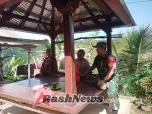 Kodim 1626/Bangli melalui Babinsa Desa Binyan Salurkan Bantuan Sembako untuk Warga