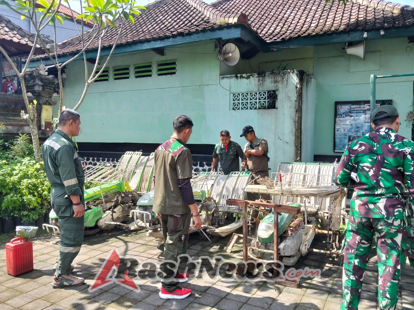 Sinergi Kodim 1616/Gianyar dan Paldam IX/Udayana, Peralatan Pertanian Dicek dan Diperbaiki
