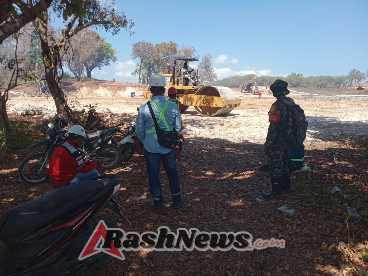 Kodim 1627/RN Amankan Pembangunan Kawasan Sentra Industri Garam Nasional