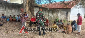 Babinsa Serka Matias Juma Ingatkan Warga Oefenu Jaga Keamanan Saat Buka Lahan