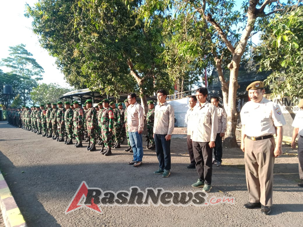 Kodim 1614/Dompu Gelar Upacara Bendera Mingguan Bulan September