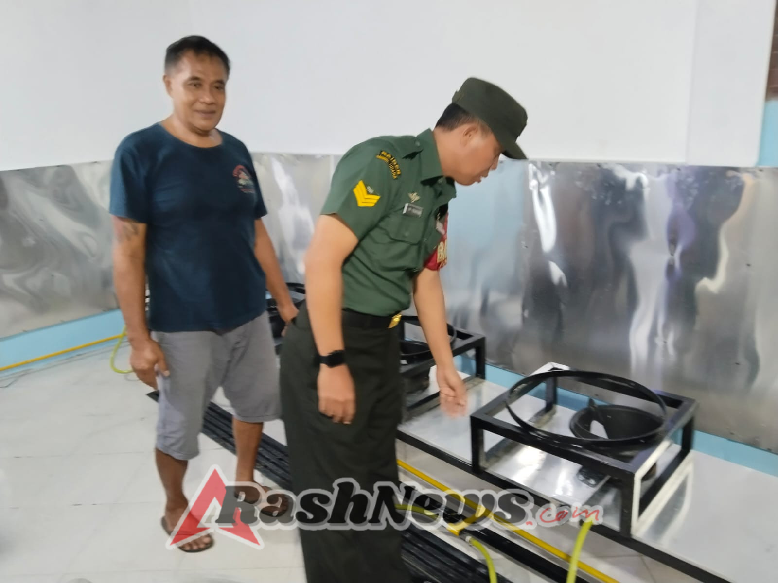 Babinsa Samplangan Tinjau Rencana Dapur MBG untuk Program Makan Bergizi Gratis