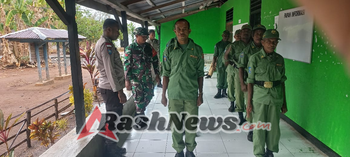 Linmas Manubelon Dapat Pembekalan Wawasan Kebangsaan Dari Aparat