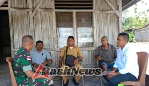 Babinsa Koramil 1618-04/Bisel Serka Legius Laksanakan Anjangsana dan Sosialisasi Pengamanan Hewan Ternak di Desa Teba