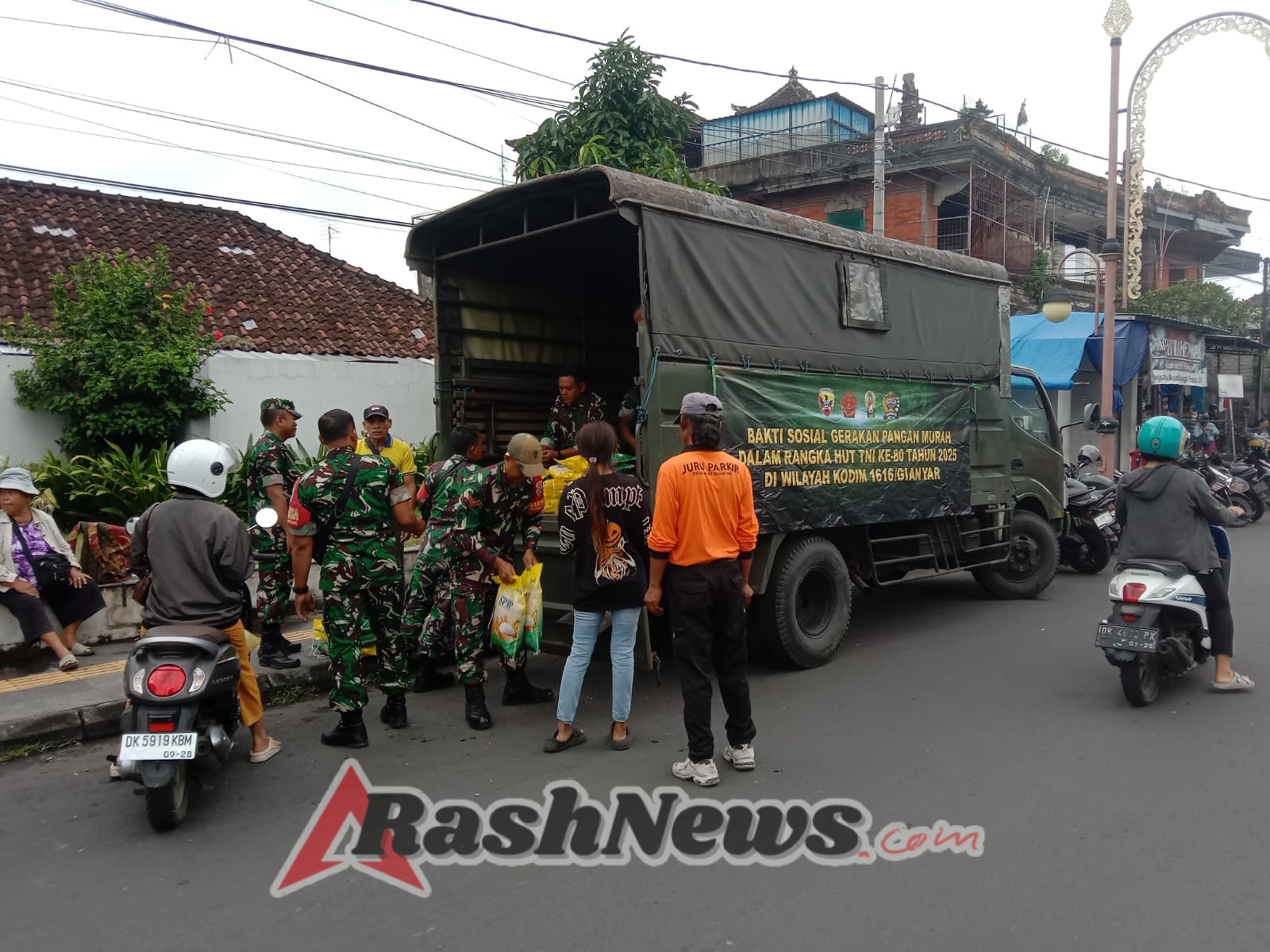 Koramil Gianyar Jadi Garda Terdepan Sukseskan Gerakan Pangan Murah Kodim 1616/Gianyar