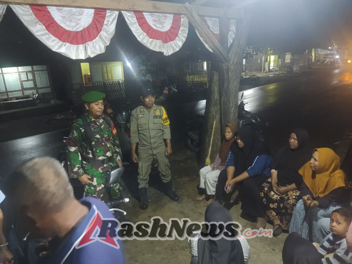 Cegah Gangguan Kamtibmas, Koramil 1608-02/Bolo Ajak Warga Aktif Siskamling