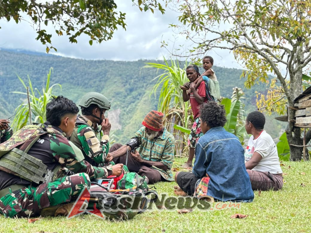 Kasih Satgas Yonif 743/PSY Hadirkan Harapan Sehat di Kampung Talilime