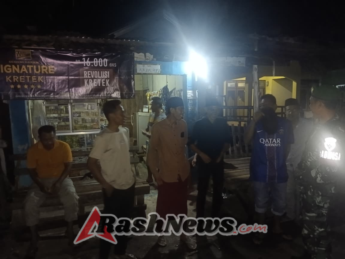 Patroli Siskamling Berjalan Aman dan Kondusif, Pererat Silaturahmi di Kecamatan Bolo