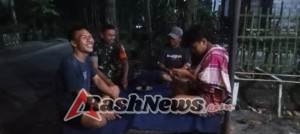 ‎Babinsa Loyok Gelar Patroli Malam, Ajak Warga Aktif Ronda dan Jaga Kerukunan