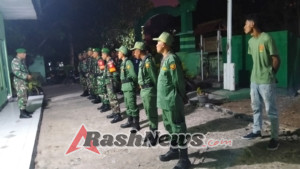 Koramil Batakte Bersama Linmas Ciptakan Keamanan Bersama