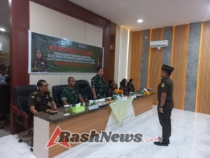 Wujudkan Penegakan Hukum Terpadu, Dandim 1628/KSB Ikuti Rakornis Perkara Koneksitas