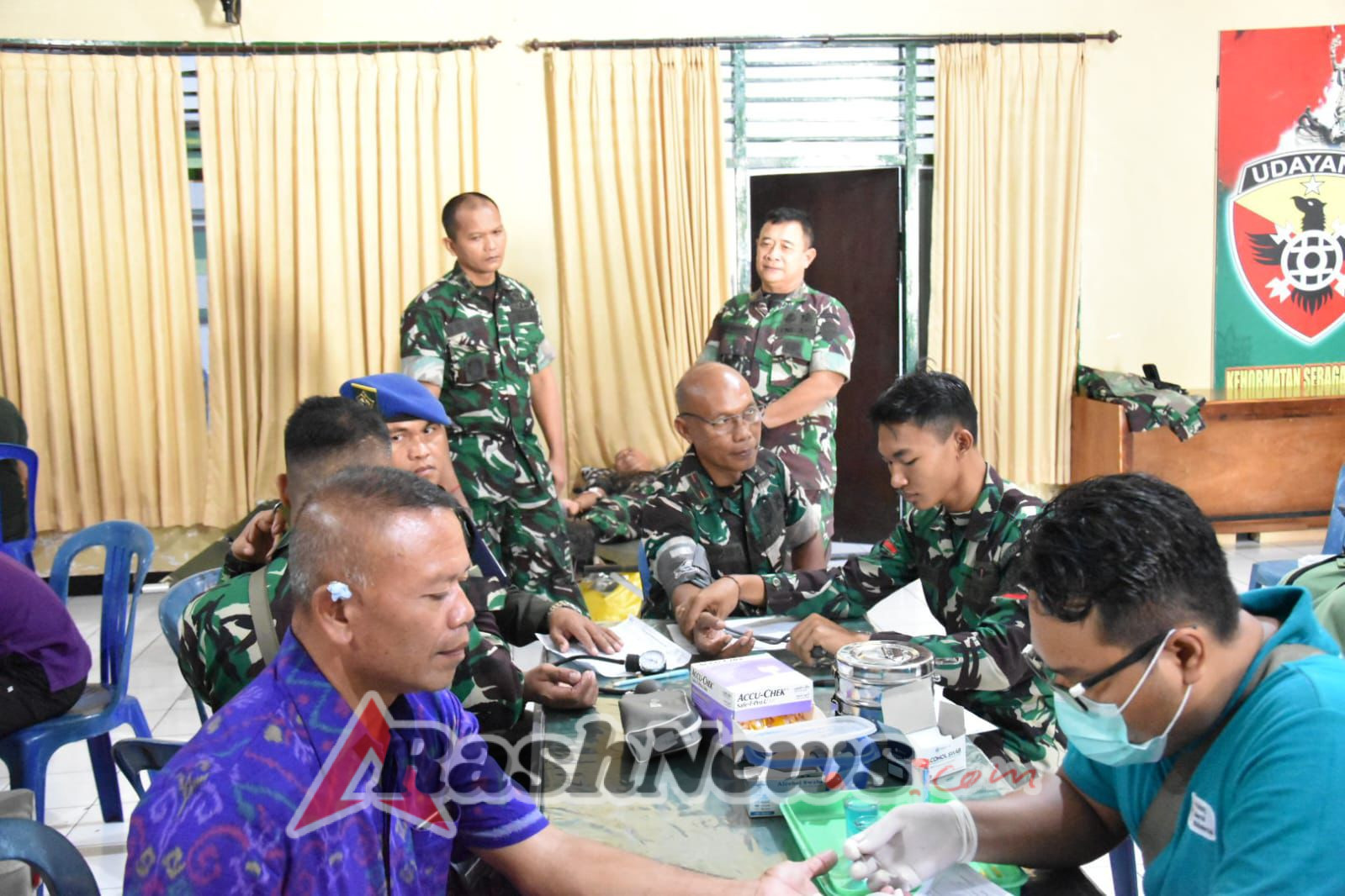 Peduli Sesama, Prajurit Kodim 1609/Buleleng dan Polres Buleleng Ikut Donor Darah Bhakti Teritorial Prima