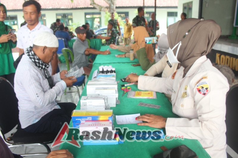 HUT TNI ke-80, Kodim 1620/Loteng Gelar Pengobatan Gratis untuk Warga Lombok Tengah