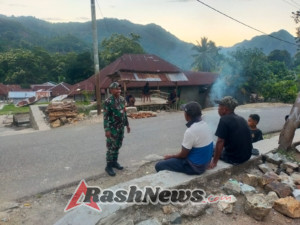 Kodim 1602/Ende Gelar Pengamanan Wilayah dan Komsos, Warga Desa RateMangga Antusias