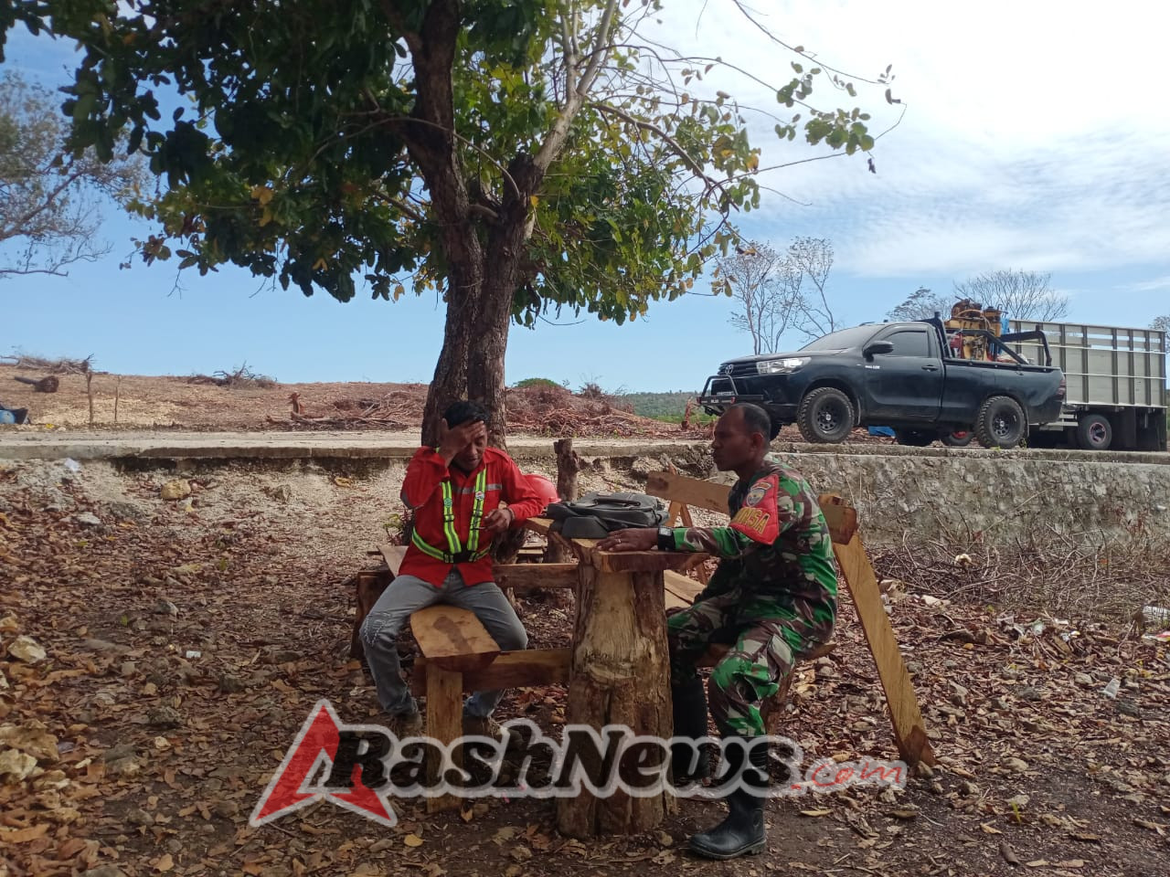 Kodim 1627/RN Amankan Pembangunan Sentra Industri Garam Nasional di Rote Ndao