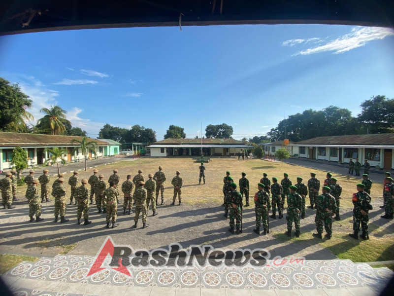 Kapten Inf Amran Tiwa Ajak Prajurit Jadikan Upacara 17-an Sebagai Sarana Menanamkan Nilai Pancasila