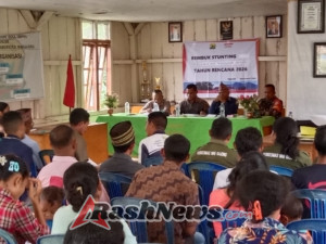 Koramil 1612-02/Reok Hadiri Musyawarah RKPDes dan Rembuk Stunting 2026 di Desa Nggalak