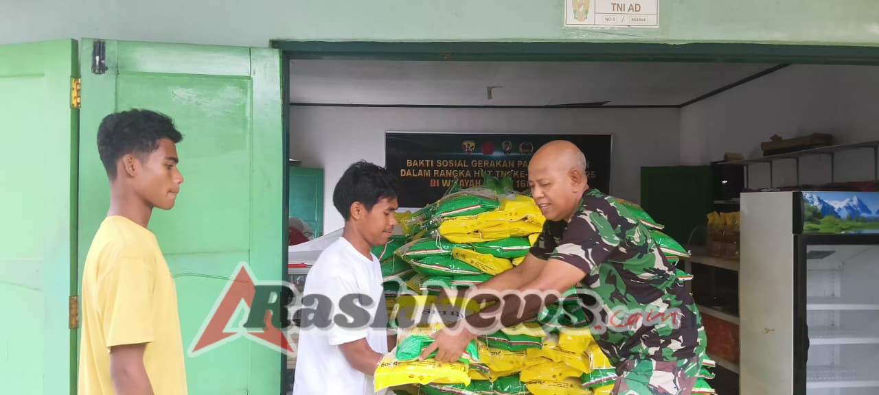 Kodim 1602/Ende Salurkan 74 Ton Beras SPHP Lewat Gerakan Pangan Murah