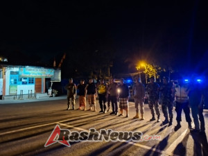 Monitoring perkembangan situasi wilayah Koramil jajaran Kodim 1623/Karangasem laksanakan patroli gabungan.