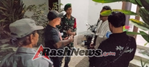 Patroli Malam, Babinsa Semarapura Kauh Bersinergi Ciptakan Wilayah Kondusif