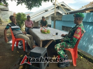 Babinsa Ende Imbau Warga dan Pelajar Aktif Jaga Kondusivitas Lingkungan