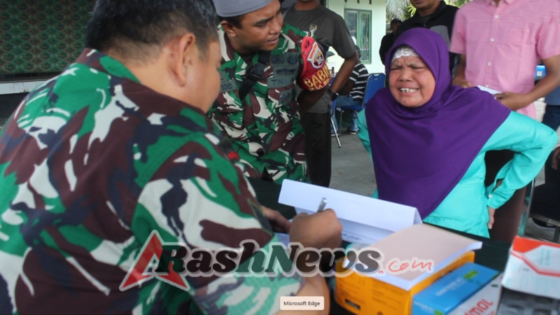 Kodim 1620/Loteng Gelar Pengobatan Gratis, Wujud Nyata Bhakti Prima untuk Rakyat